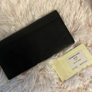 Cole Haan checkbook cover black